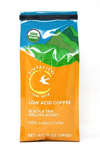 Simpatico Organic Low Acid: Black & Tan Smooth Roast