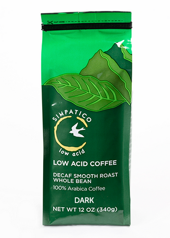Simpatico Low Acid Decaf: Dark Smooth Roast 12 oz