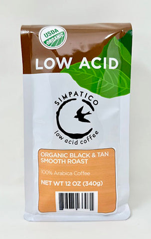 Simpatico Organic Low Acid: Black & Tan Smooth Roast