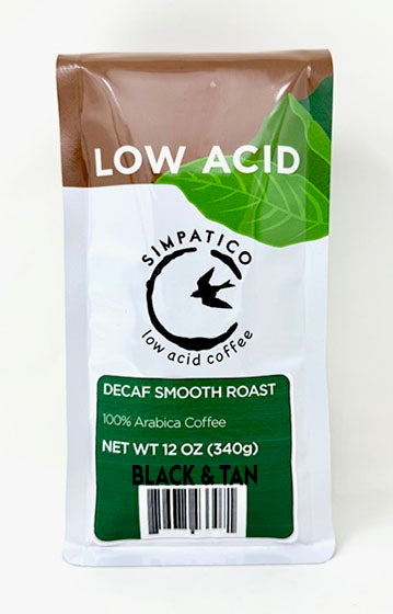 Simpatico Low Acid Decaf: Black & Tan Smooth Roast