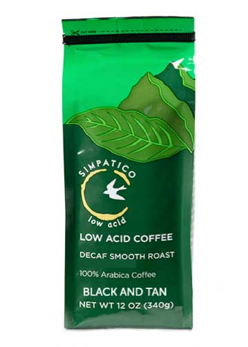 Simpatico Low Acid Decaf: Black & Tan Smooth Roast